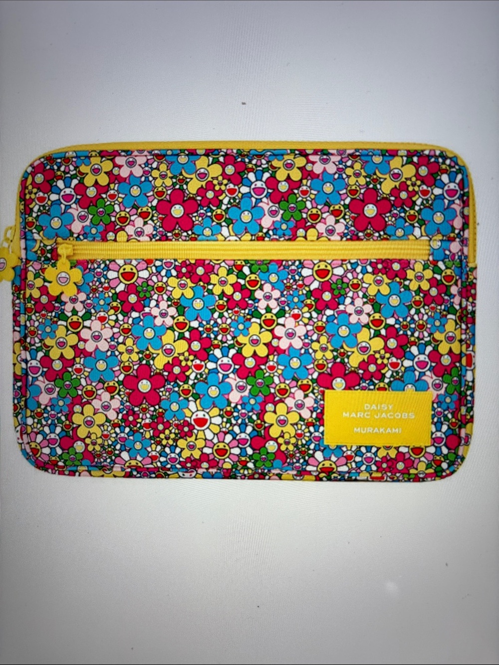 Marc Jacobs Floral Multi-Color Zip laptop Pouch NEW